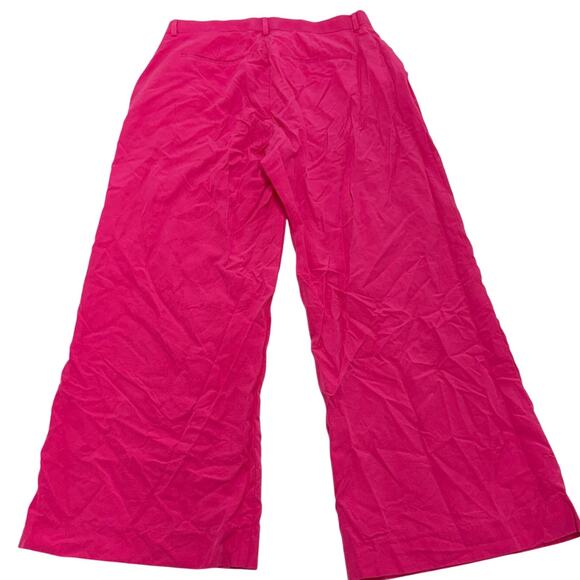 Catwalk Junkie Pants Womens‎ Large Pink Liz Wide Leg Trousers Barbiecore - Picture 2 of 8